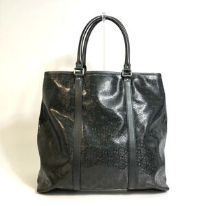 Gucci over logo handbag all GG black Imprime tote bag